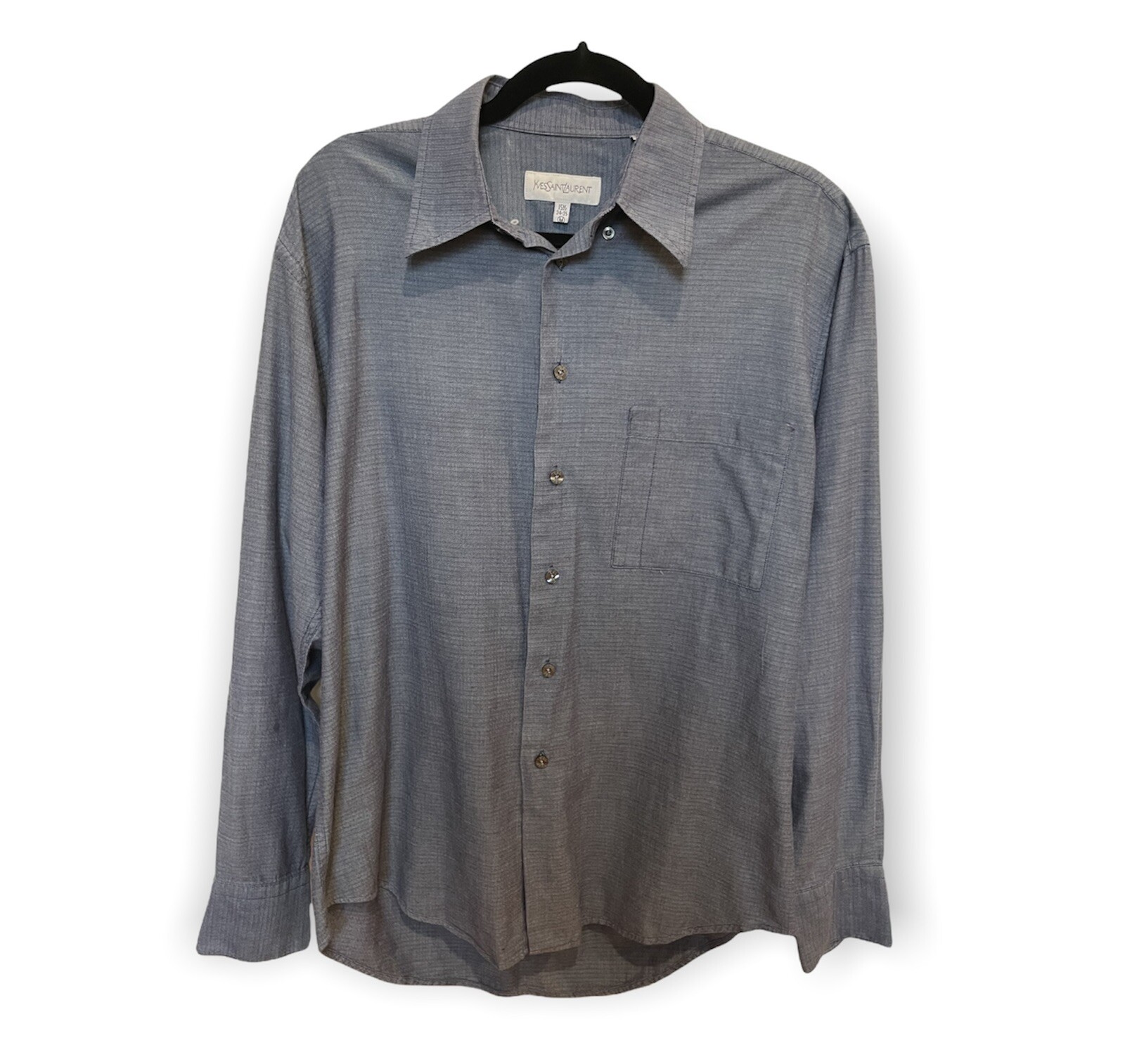 Yves Saint Laurent Uomo Abbigliamento YSL Camicia Elegante con Bottoni Uomo Taglia 15 5 34 35