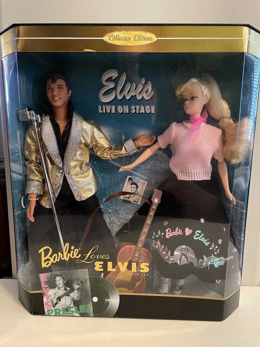 Barbie Loves Elvis Collector Edition Gift Set Dolls 1996 Mattel
