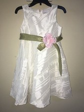 SWEET HEART ROSE ivory Sparkly Dress Girls Size 4