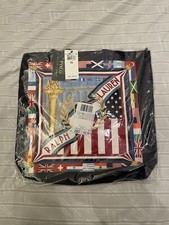Polo Ralph Lauren Sporting Canvas Tote World Flags Multicolor Tote Bag Nwt