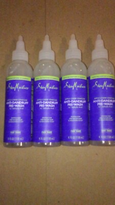 4x Shea Moisture Pre Wash anti Dandruff Apple Cedar Vinegar 4fl Oz