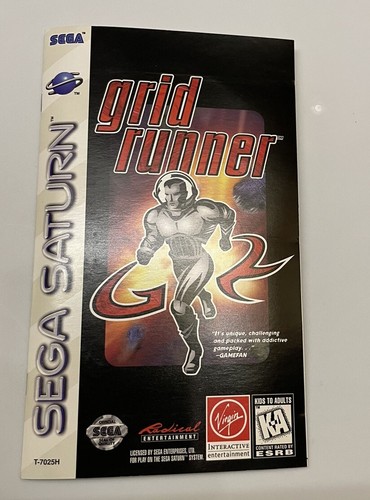 Grid Runner (Sega Saturn, 1996) W/ Registration Card CIB - Picture 7 of 7