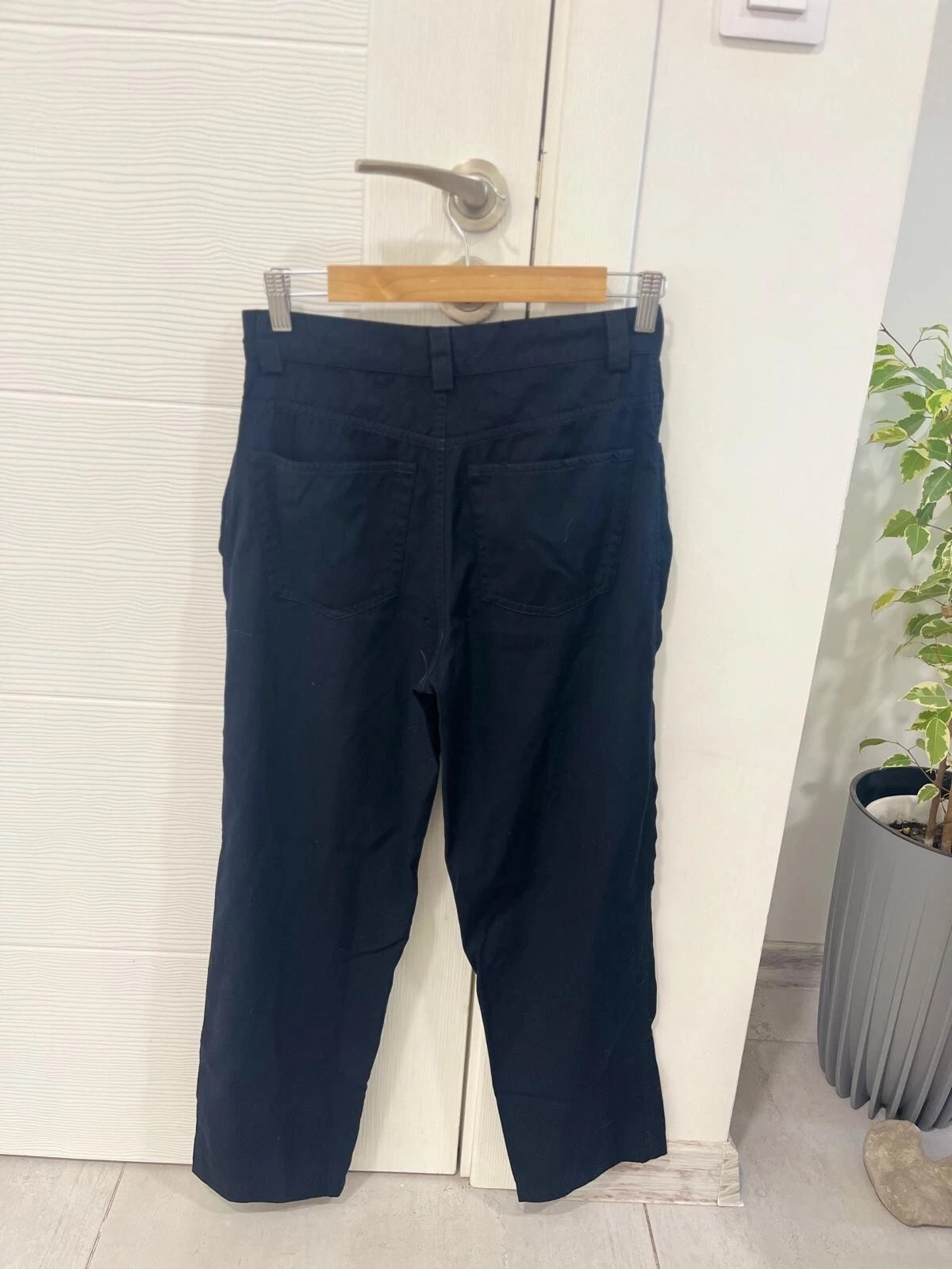 Versus Versace pantalone nero vintage anni 90 Y2k lana vergine made in Italy taglia W30 IT44