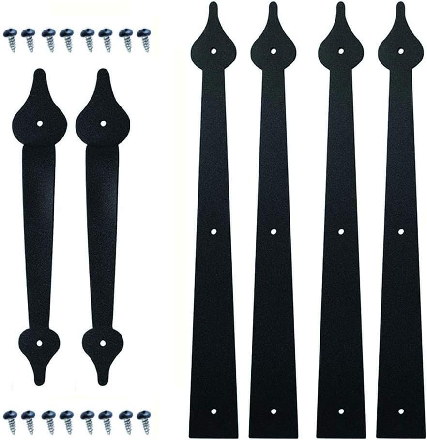 Decorative Garage Hinge 4 Hings and 2 Handles Garage Door Hinges Decorative Gara