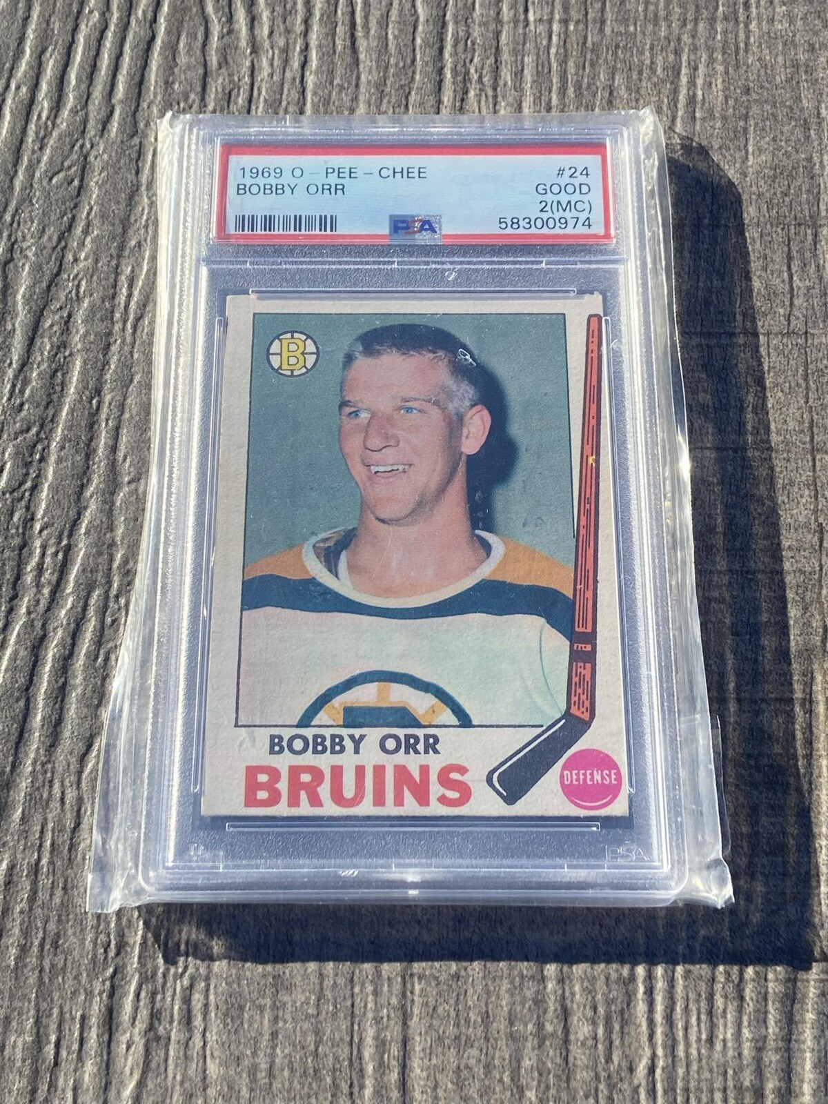 1969 O-Pee-Chee Bobby Orr PSA 2 #24 Boston Bruins Hockey Card