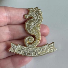 Ye Loyal Krewe of Grace O’Malley 2018 Pin – Gold Seahorse Mardi Gras Gasparilla