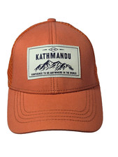 Kathmandu Orange Baseball Cap Hat Youth OSFM Adjustable Outdoor