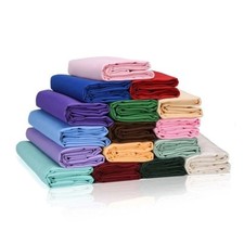 Plain Tablecloth Table Cover Cloth Banquet Wedding Cafes Rectangle Round Fabric
