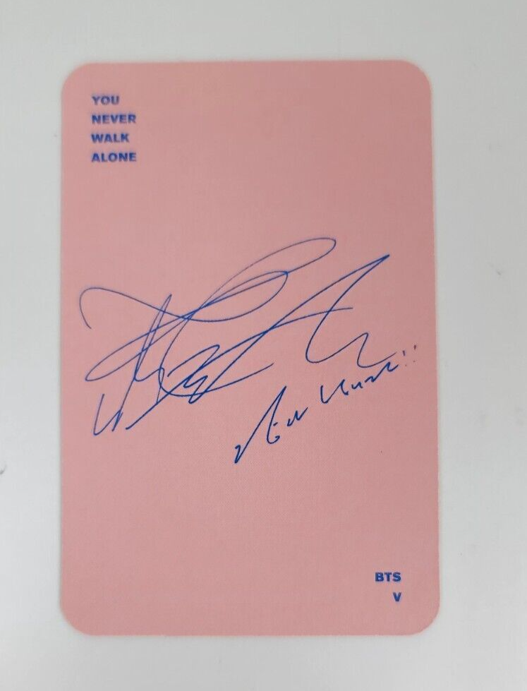 BTS YOU NEVER WALK ALONE V TAEHYOUNG Official PhotoCard