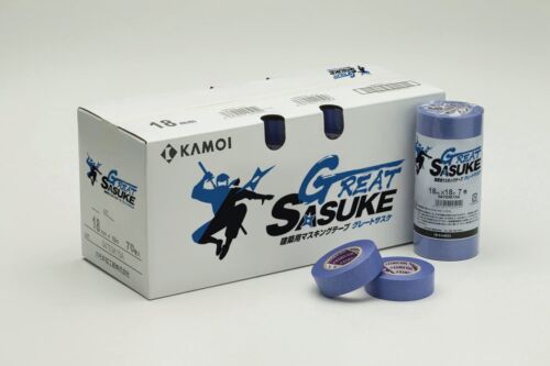 GREAT SASUKE Painting masking Tape Washi Tape 20mm x 18M DIY Blue 6 or 60 rolls - Picture 2 of 3