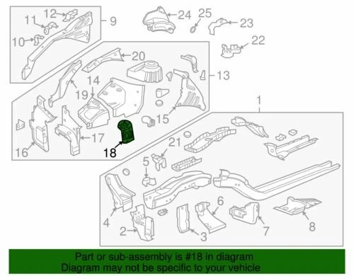 Genuine GM 2011-2017 Chevrolet Buick GMC Cruze Limited Engine Support 13335076 - Image 2 of 2