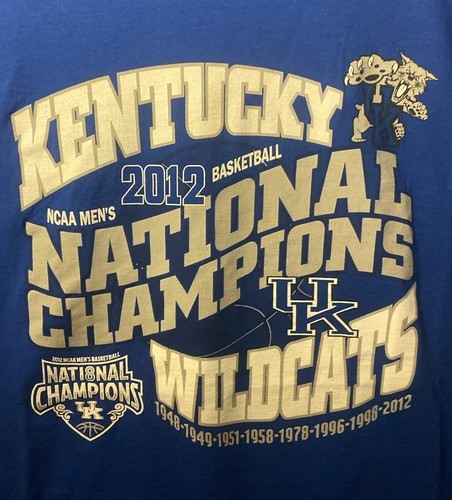 2012 Kentucky Wildcats National Championship T-Shirt 2XL - Bild 2 von 7
