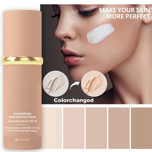4 in 1 foundation Liquid- Hydrating Medium full coverage concealer SPF 50+ - Picture 9 of 9