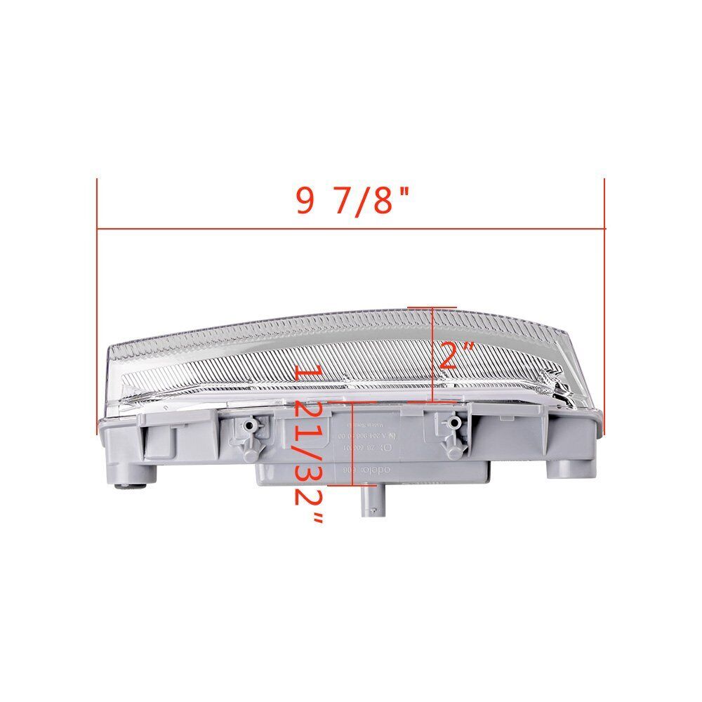 With Turn Signal Function 12V Car LED Daytime Running Lights DRL Fog Lamp Cover For Jeep