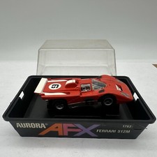 1 1972 Aurora Slot Car AFX Non-Magnatraction FERRARI 512M Red 6 Open Vent 1763