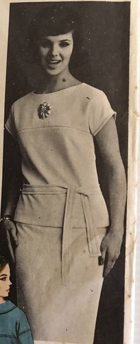 Butterick 2623 Vintage 60s Sewing Pattern Dress Skirt Top Bust: 34 - Picture 6 of 8