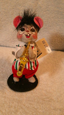 Annalee 6" Christmas Mouse With Saxaphone New With Tag