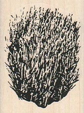 Tumbleweed Bush 1 3/4 x 2 1/4" Rubber Stamp, Western Stamp, Tumbleweed Stamp
