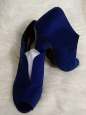 CHRISTIAN SIRIANO By Payless WOMEN'S KAGED PEEP TOE PUMP Navy SIZE 11