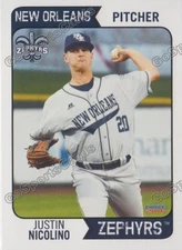 2016 New Orleans Zephyrs Justin Nicolino RC Rookie Miami Marlins