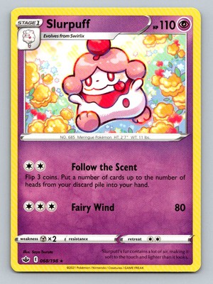 Pokemon Slurpuff SWSH06: Chilling Reign 068/198 Near Mint NM | eBay