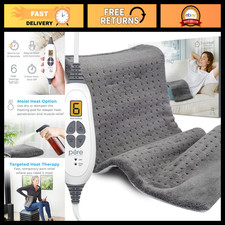 Extra Large Electric Heating Pad 12"x24" for Back Pain Relief, 6 Heat Settings,