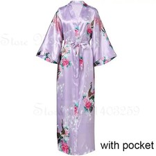 Women Long Robe Kimono Bathrobe Oversize Wedding Bride Bridesmaid Dressing Gown