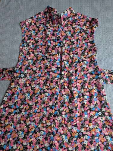JoJo Maman Bébé Women's Multi Floral Maternity Shirt Dress With Tie Size 10-12 - Picture 1 of 3
