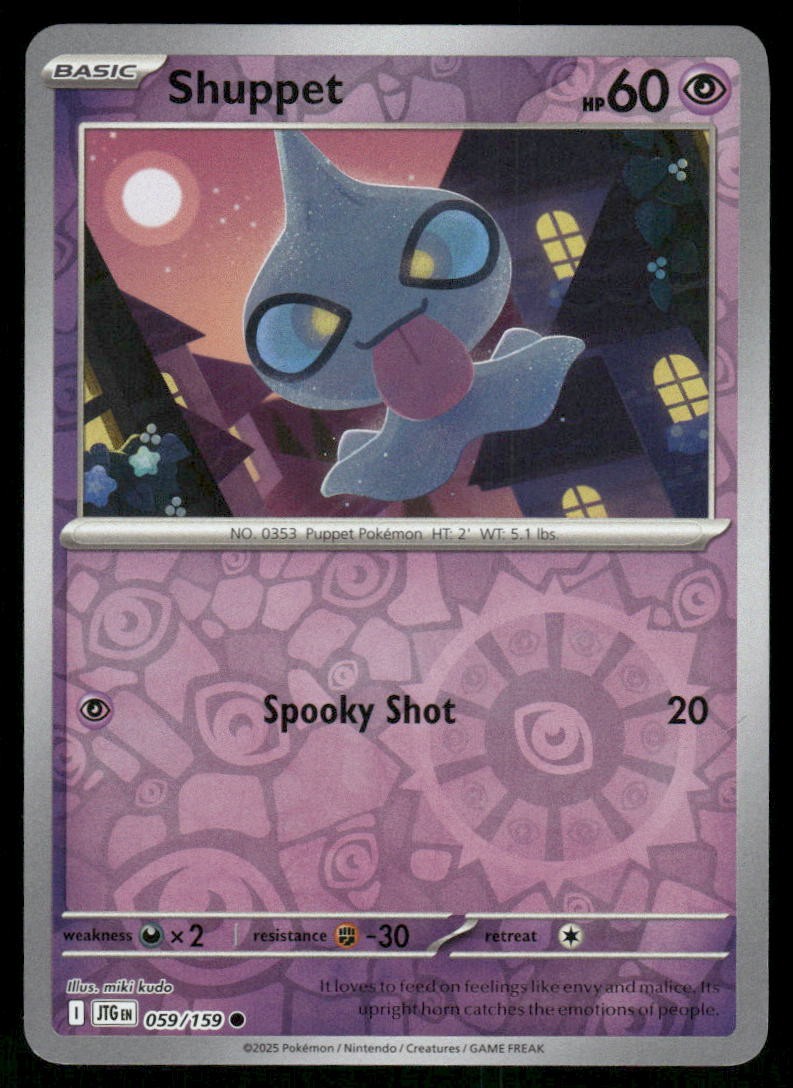 Shuppet 059/159 Common Reverse Holo SV09: Journey Together NM