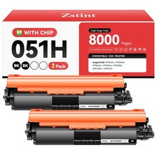 051H Toner Cartridge 2-Pack High Yield with Chip Replacement for Canon 051H 0...