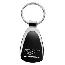  INC. Officially Licensed Teardrop Keychain for Ford Mustang (Black) 