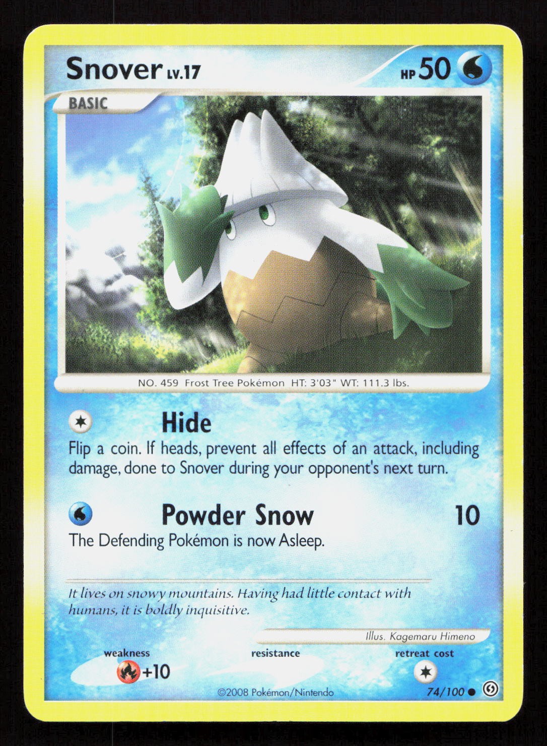 SNOVER 74/100 Pokemon STORMFRONT