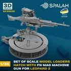 SPALAH 36535 1:35 Set of scale model "Loader hatch with machine gun FN MAG
