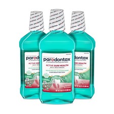 Active Gum Health Breath Freshener Mouthwash, 3 x 16.9 fl oz