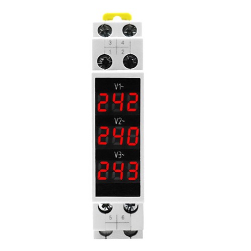 BV3R Digital Voltmeter Three Phase AC Voltage Meter For Din Rail Panel - Picture 17 of 24