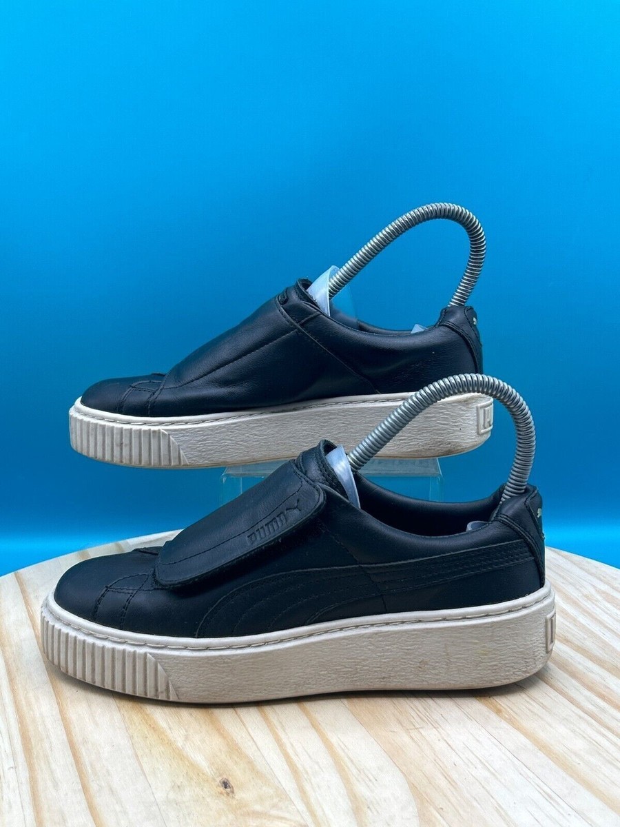 シューズ(女性用) PUMA BASKET Puma Womens Basket Platform Black Shoes 366169-02 | eBay