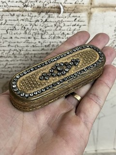 Tabatière boîte à mouches Louis XVI pomponne gerbe blé XVIIIème siècle