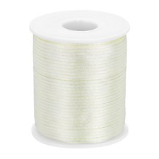 Nylon String Cord 2mm x 55 Yards Thread Twine String Beading Cord,Light Yellow