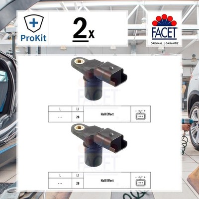 2x ORIGINAL  Facet Sensor, Drehzahl für Opel MOVANO A Kasten MOVANO A Bus