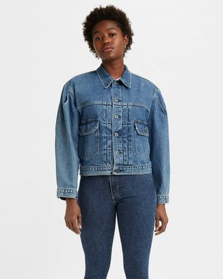 Levi s Made & Crafted Women s Denim Jacket   Size M   Sunray Trucker