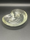Blenko Glass Amoeba Bowl Mid Century Modern Clear Free Form Dish Ashtray