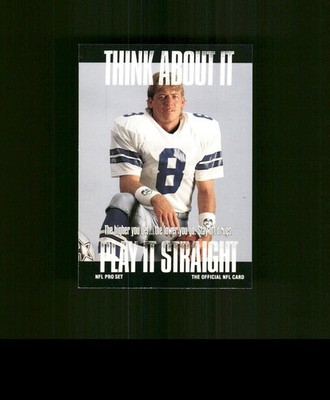 1991 Pro Set #372 Troy Aikman  Football Card Dallas Cowboys