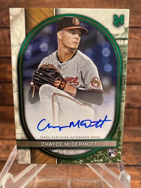 Chayce McDermott 2025 Topps Museum Archival 1 OF 1 AUTO RC Green 1/1