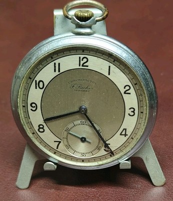 Vintage Antique Chronometer F. Becker Verviers Cortebert Pocket Watch Running