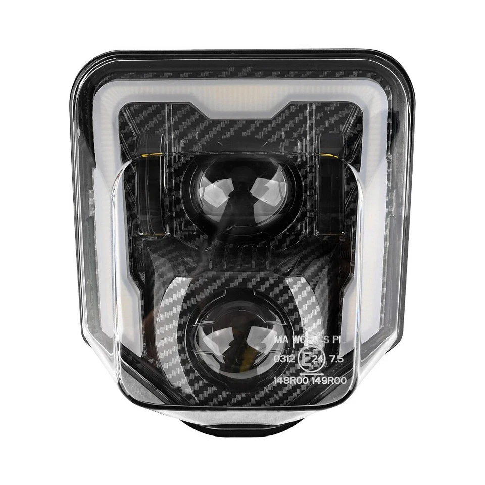 Faro LED con intermitente amarillo para Husqvarna FC 250/350/450 FE 250/450/701SM Foto 2 de 4