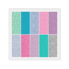 Pink Blue Purple JELLY ROLL: 20 2 1/2" x 44" Strips - 100 Cotton Fabric