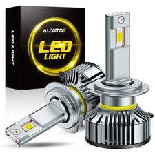 2x H7 Headlight LED Kit High Low Beam Super Bulbs Bright 6500K 8000LM White