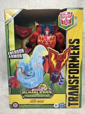 Transformers Cyberverse  Dinobots Hot Rod, Energon Armor Ultimate Class 9-inch