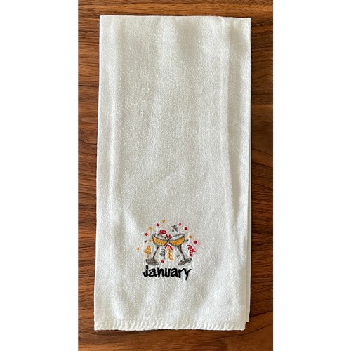 New Year’s January Decor Tea Towel - Afbeelding 1 van 7