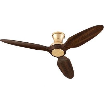 Quorum Lighting 39563-80 Veleta - 3 Blade Flush Ceiling Fan with Light Kit-10.96